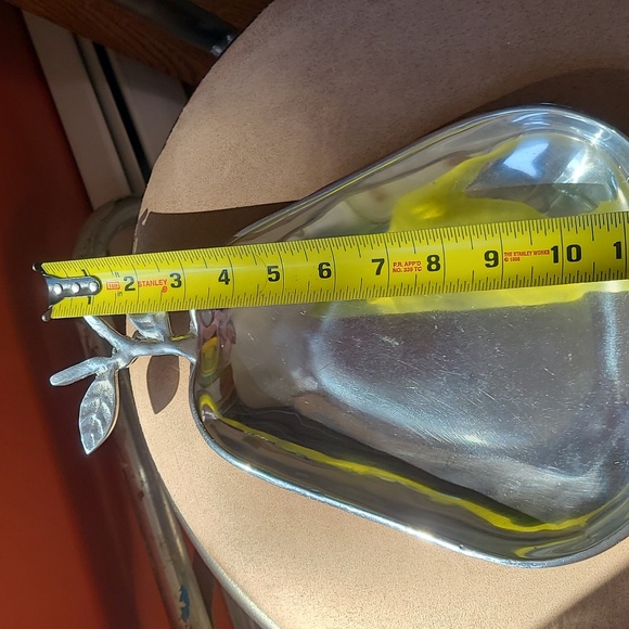 Silver tone 🍐 pear-shaped dish - Picture 12 of 17
